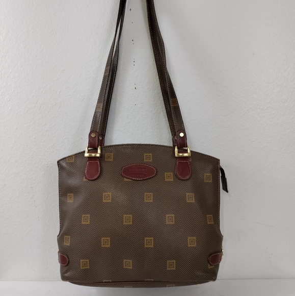 Texier Handbags - 💥FINAL PRICE💥 Texier Vintage Brown Leather Logo Shoulder Bag Tote